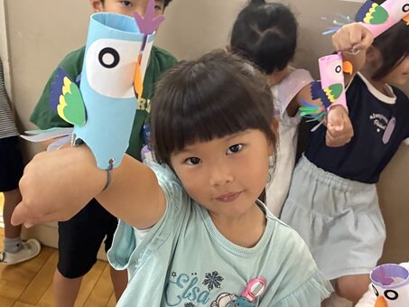 夏預かり保育 鳥.JPG